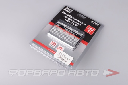 Купить Преобразователь напряжения 12-220V 200W AVS IN-200W
