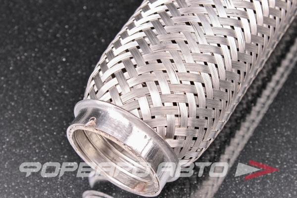 Гофра глушителя 40*250 (Interlock) трехслойная (AISI 304) TIXONA P40250