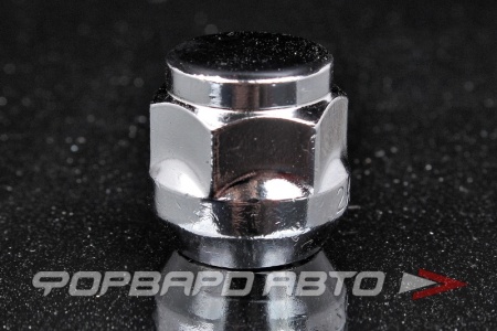 Купить Гайка колеса 12*1,5*22 конус с выступом, зарытая, ключ на 19, хром MATRIX 402245 Cr