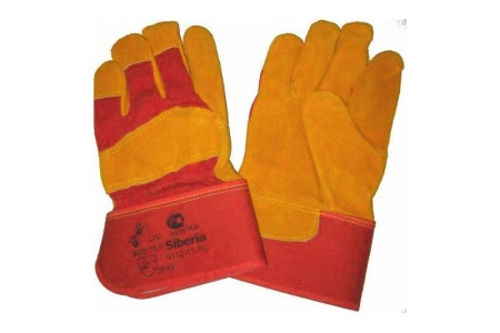 Купить Перчатки рабочие комбинированные спилковые SIBERIA 0112-11