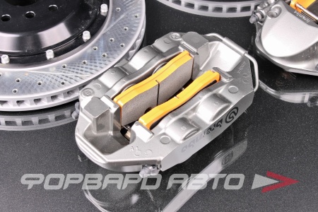 Купить Комплект тормозной системы R18 Subaru Impreza WRX STI (GDB) (суппорта + диски + колодки + шланги) BREMBO STYLE 