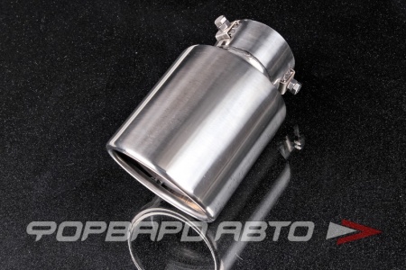 Купить Насадка глушителя Вход = 64 мм Выход = 100*80 мм Длина = 180 мм Фиксируется зажимами FORTLUFT MT118