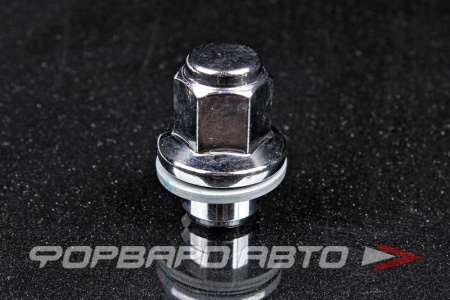 Купить Гайка колеса 14*1,5*42,5 прессшайба 20 мм, ключ на 21, хром NISSAN 40224-1LA2B