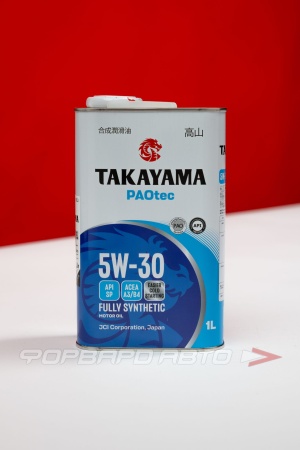 Купить Масло моторное 5W30 1л, PAOTEC A3/B4 SP металл (с) TAKAYAMA 6056070