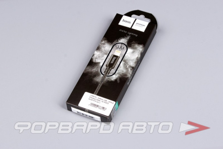 Кабель USB iPhone  чёрный 1м HOCO X14