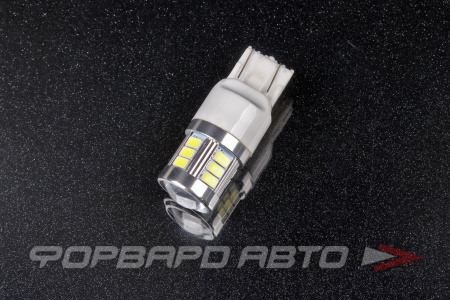 Лампа светодиодная 12-24V W21/5W S25 18 SMD биполярная, белая SKYWAY S08202044