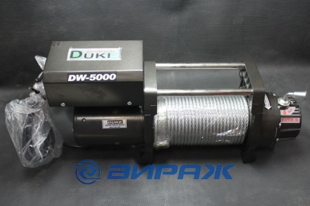 Купить Лебёдка автомобильная 12V, 2260кг, 8мм, 30м DUKE DW-5000