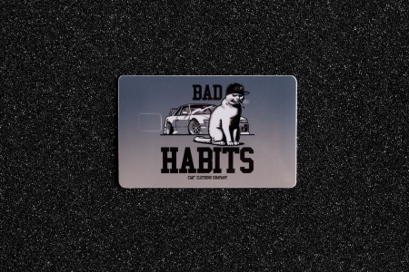 Купить Стикер для банковской карты "BAD HABITS"  86*55мм CIAY CD-Sc-Bh