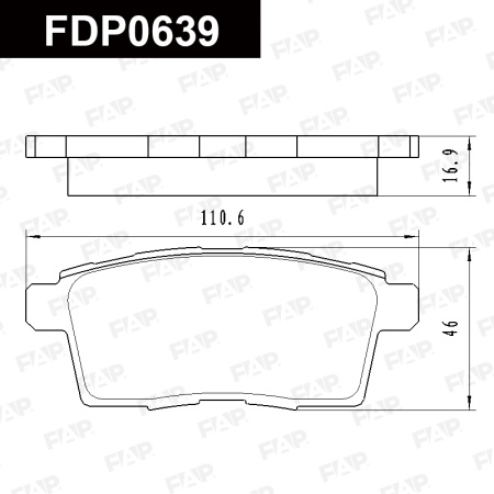 Купить Колодки тормозные FAP FDP0639