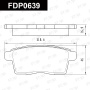 Колодки тормозные FAP FDP0639