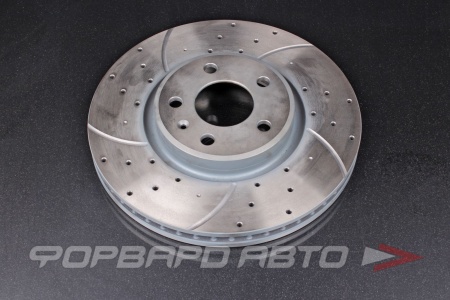 Купить Диск тормозной перфорированный передний, левый G-BRAKE GFR-21343L