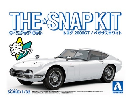 Купить Сборная модель Toyota 2000GT, Pegasus White, 1/32 AOSHIMA 05627