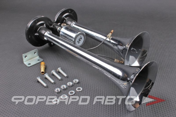 Сигнал звуковой 12V двухрожковый HORN TECH 