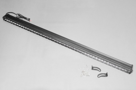 Купить Фара светодиодная 250W (5W*50), 9-32V, 6500K, 20000Lm, Размер: Lфара=1285, Lкрепёж=1360, H=40, h=80, P=3,3кг, Комбинированный свет FHE-technology HT-20D 250W 5D combo (ETI)