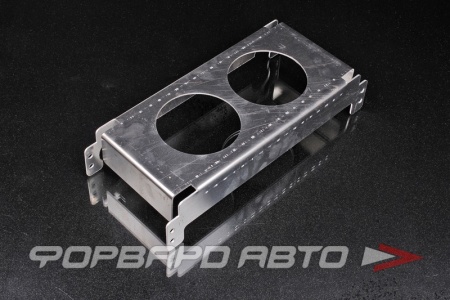 Купить Диффузор для масляного радиатора 10 рядов 300*135*50 под 2 вентилятора 4" (Spal 96) мм, алюминий 2 мм FORWARD RACING FCU0001