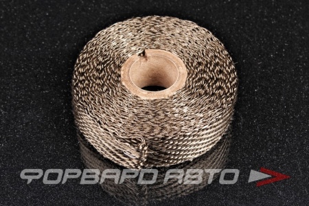 Купить Термолента 25 мм - 4,5 м, 1370°С, титановая нить, коричневая DEI Exhaust Wrap Titanium