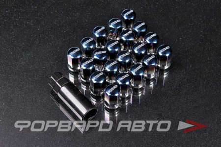 Купить Гайки колесные 12*1,5 конус, 20 шт, стальные, burnt blue, RAYS Style RAYS STYLE YT4-LN-18a 12*1,5