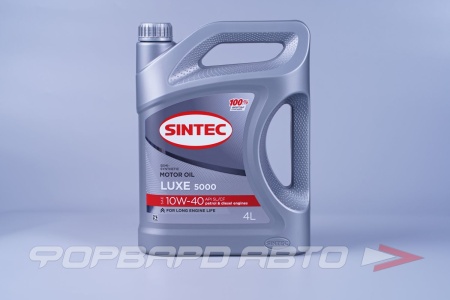 Купить Масло моторное 10W40 4л, LUXE 5000 SL/CF A3/B4 (п/c) SINTEC 600232