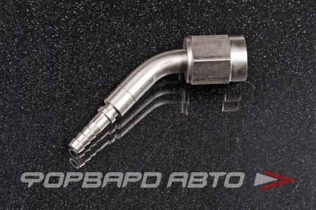 Купить Фитинг AN3, 45°, под обжим, для тефлонового шланга PTFE, нержавеющая сталь AB88 