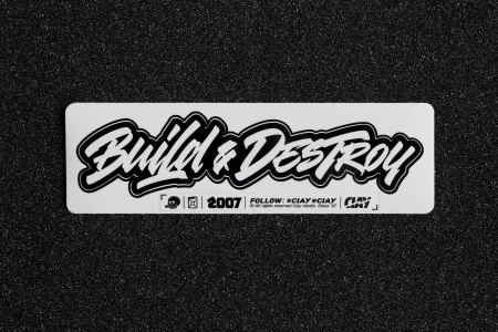 Купить Стикер "CIAY" Build&Destroy  180*80мм CIAY CD-S-BD