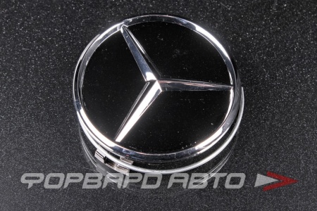 Купить Колпачок ступицы для литых дисков Mercedes, D71/75мм, h32 Black/silver <> MB-18