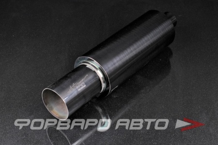 Купить Глушитель Вход = 63 мм Выход = 102 мм  Длина = 350 мм, Диаметр 141 мм GYCA HKS Muffler E4