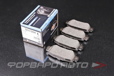 Купить Колодки тормозные, задние (с антискрипной пластиной) KASHIYAMA D3156H