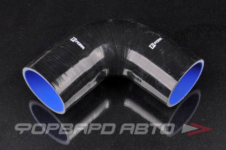 Купить Патрубок силиконовый 76-80 мм, 90°, L=150*150 мм, 4 слоя армировки, чёрный FORA ASHU04-90-76>80