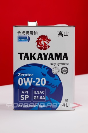 Купить Масло моторное 0W20 4л, ZEROTEC SP GF-6A металл (с) TAKAYAMA 605599