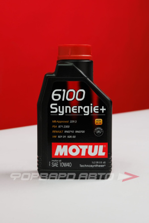 Масло моторное 10W40 1л, Synergie+ 6100 A3/B4 SN/CF MOTUL 108646