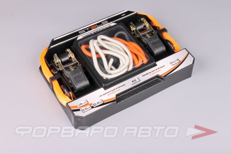 Купить Стяжка груза 0,2т с храповым механизмом (набор стяжек и резинок для фиксации груза) STELS 54403