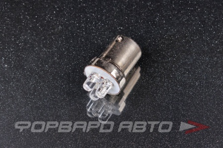 Купить Лампа светодиодная 24V P21W S25 3 LED диода BA15s белая SKYWAY S08202030