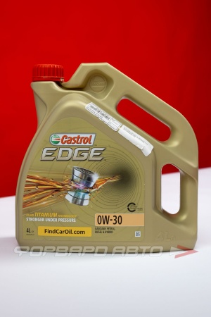 Купить Масло моторное 0W30 4л, EDGE Titanium FST C3/SP (с) CASTROL 1533EB