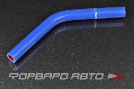 Купить Патрубок силиконовый 16 мм, 45°, синий MELCO 135-16-150-150