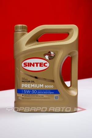 Купить Масло моторное 5W30 4л, PREMIUM 9000 SN/SP C3 (c) SINTEC 600131