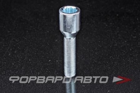 Купить Болт колеса 12*1,25*45 конус, спецключ (типа - torx), сталь, серебристый ВЕКТОР 272177 Z