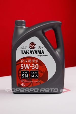 Купить Масло моторное 5W30 4л, SN GF-5 пластик (с) TAKAYAMA 605552