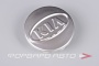 Колпачок ступицы для литых дисков Kia, D51/59мм, h13.5-16mm Silver/kia в овале <> Kia, 51.3-53.6-58