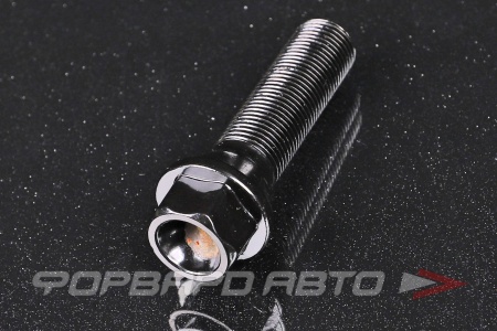 Купить Болт колеса 14*1,25*45 конус,  ключ на 17, черный хром Save Car 077177BA