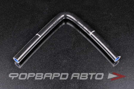 Купить Патрубок силиконовый 16 мм, 90°, L=250*250 мм, 3 слоя армировки, чёрный FORA ASHU03-90-16(250)