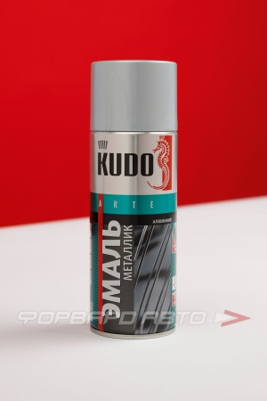 Купить Эмаль аэрозольная Металлик Алюминий KUDO KU-1025