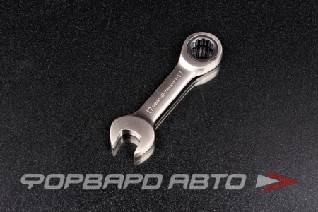 Купить Ключ короткий трещоточный 17мм ДЕЛО ТЕХНИКИ 515617