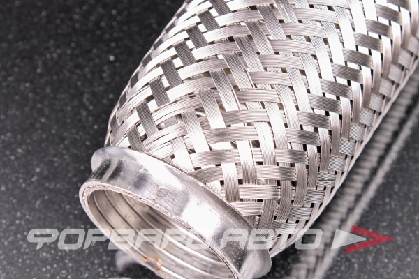 Гофра глушителя 50*200, (Interlock) трехслойная (AISI 304) TIXONA P50200