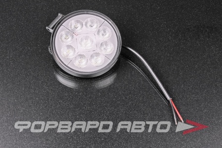 Купить Фара светодиодная OFF ROAD 113*113*25мм круглая 12V/24V 27W 6000K, 9 диодов Ближний свет SKYWAY S07201018