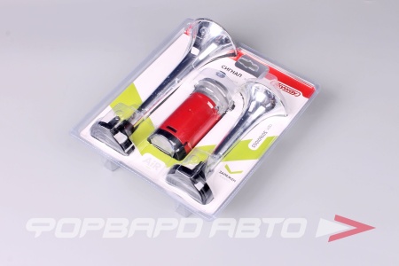 Купить Сигнал звуковой 12V двухрожковый воздушный 118 Дб SKYWAY S07601053