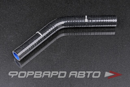 Купить Патрубок силиконовый 22 мм, 45°, L=150*150 мм, 4 слоя армировки, чёрный FORA ASHU03-45-22