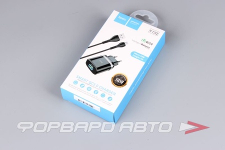 Купить Устройство зарядное 1USB + кабель Micro 1м HOCO C12Q Купить Устройство зарядное 1USB + кабель Micro 1м HOCO C12Q