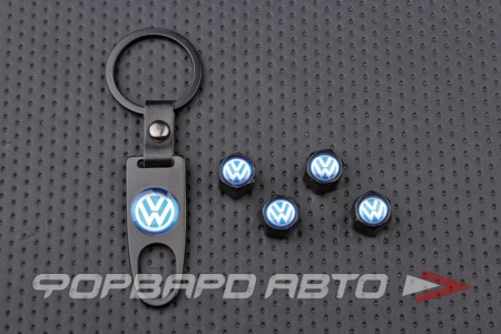 Купить Колпачок вентиля колеса VW брелоком, черный MELCO RS-08282