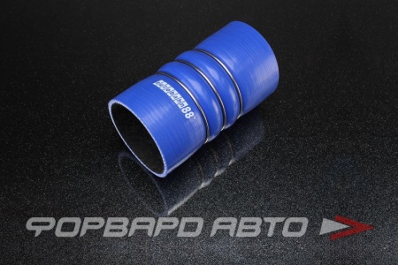 Купить Патрубок силиконовый 89 мм, гофрированный, синий AUTOBAHN88 