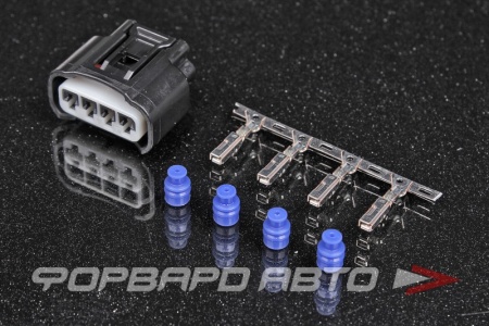 Купить Разъем 4 way катушки зажигания TOYOTA 1NZ/2NZ/1ZZ 22-20 AWG (090II-SKT1)  0.8-1.2mm (090II-SL1) TE CONNECTIVITY 090II-4S-2 Kit 22-20